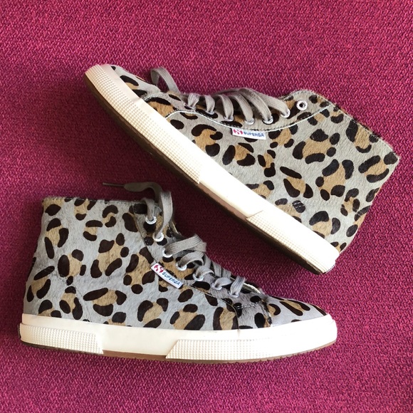 superga leopard high tops